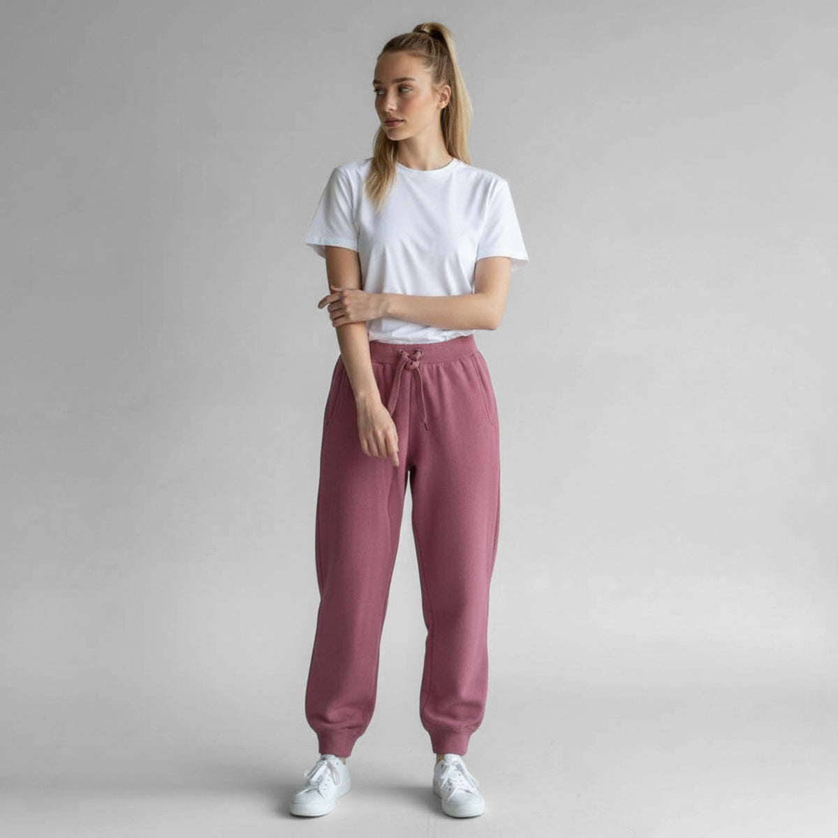 BRUNELLO CUCINELLI WOMEN'S BERRY CASHMERE JOGGER TROUSERS