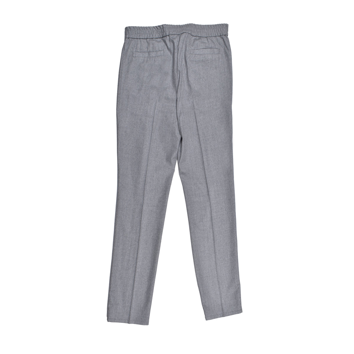 BRUNELLO CUCINELLI MEN'S GRAY VIRGIN WOOL TROUSERS