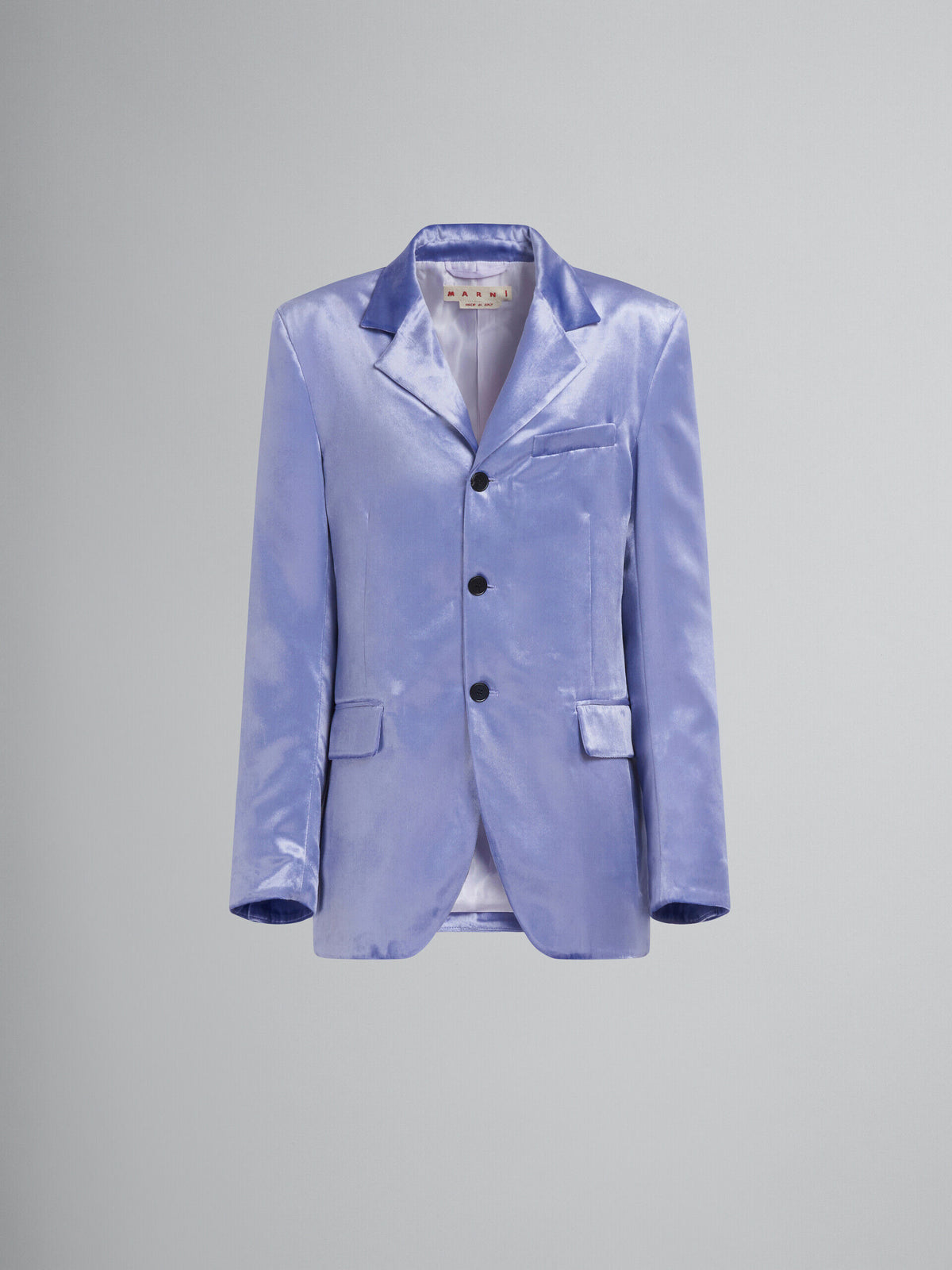 MARNI WOMEN'S ULTRA VIOLET VELVET TAILORED BLAZER