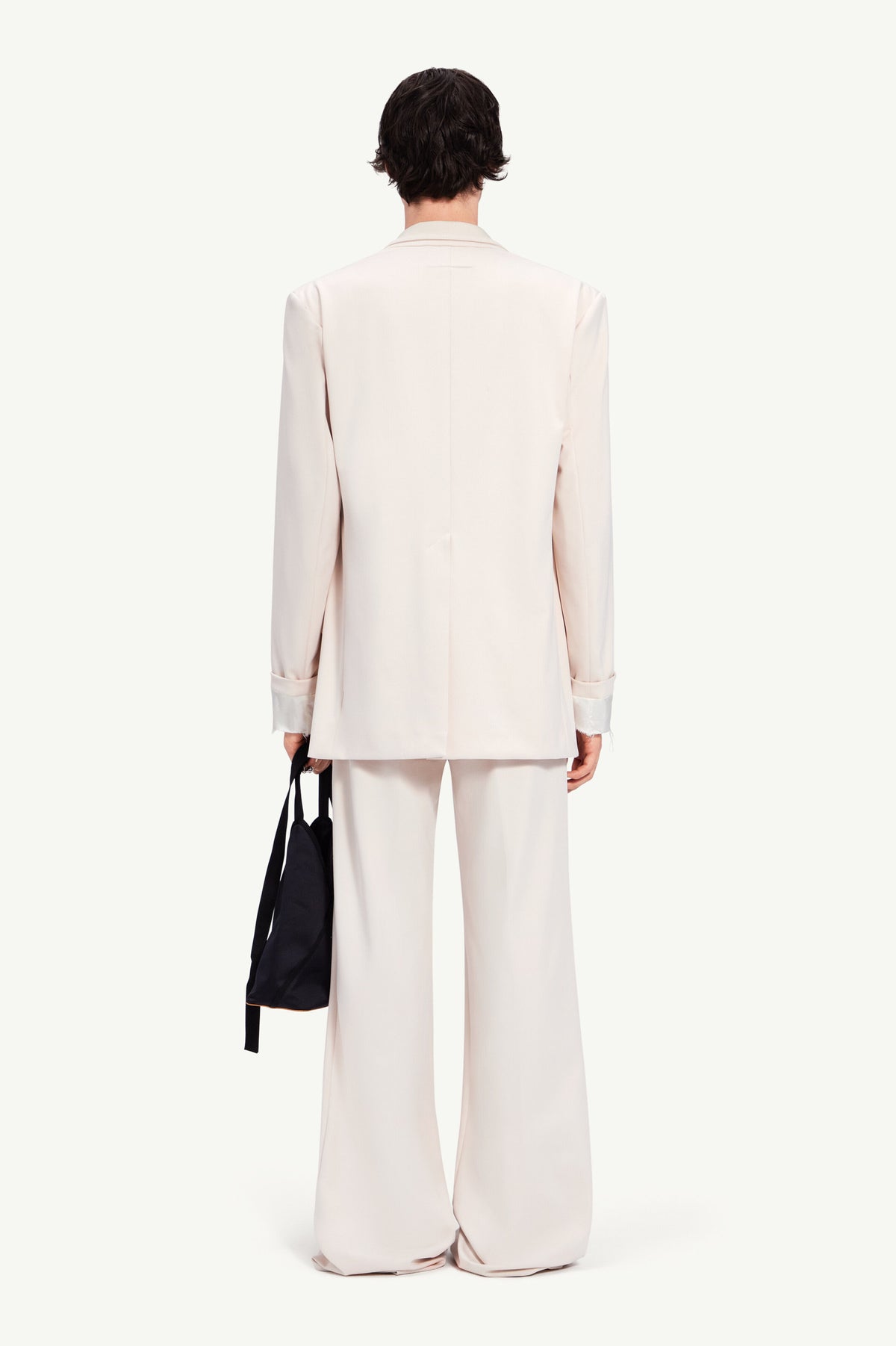 MAISON MARGIELA MEN'S IVORY TAILORED JACKET