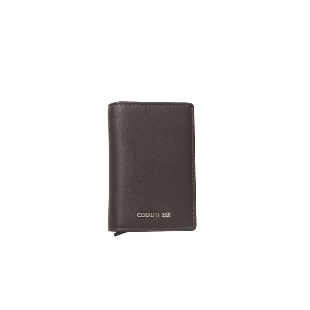Cerruti 1881 Brown Calfskin Men Wallet