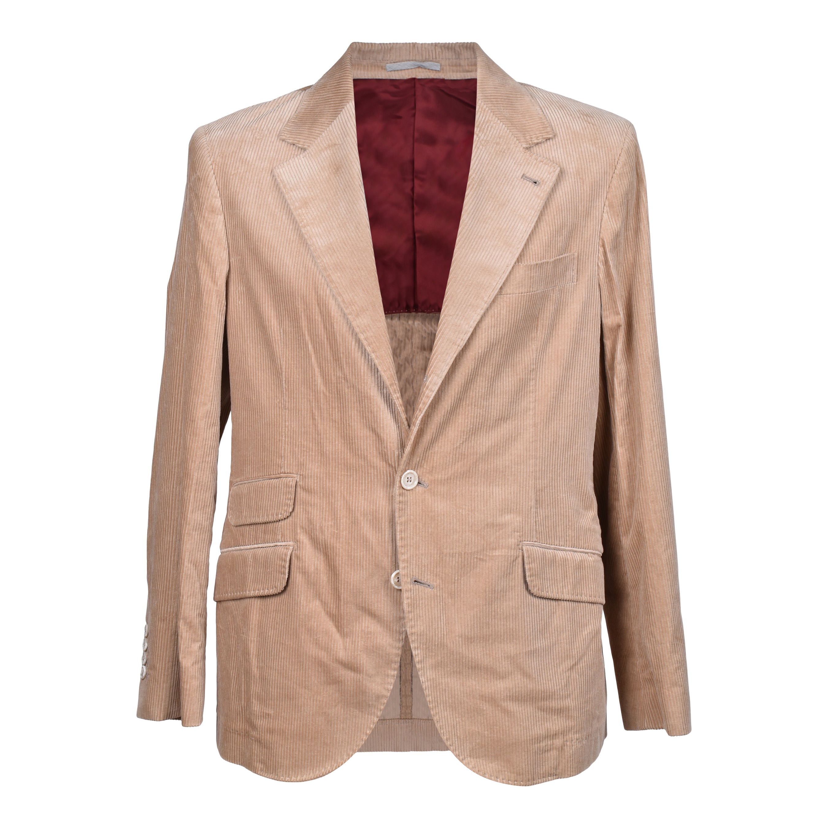 BRUNELLO CUCINELLI MEN'S CAMEL CORDUROY BLAZER