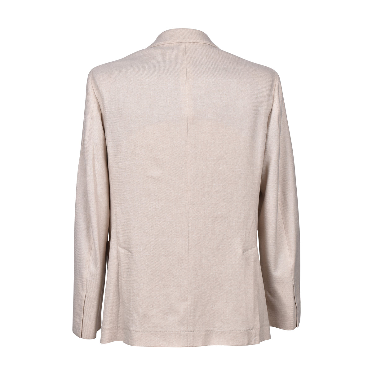 BRUNELLO CUCINELLI MEN'S SAND WOOL DOUBLE BREASTED BLAZER