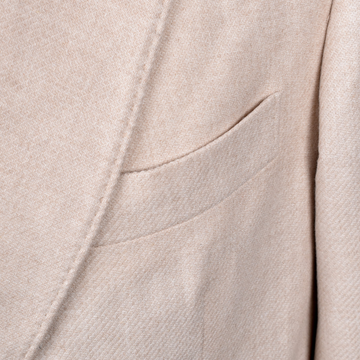 BRUNELLO CUCINELLI MEN'S SAND WOOL DOUBLE BREASTED BLAZER