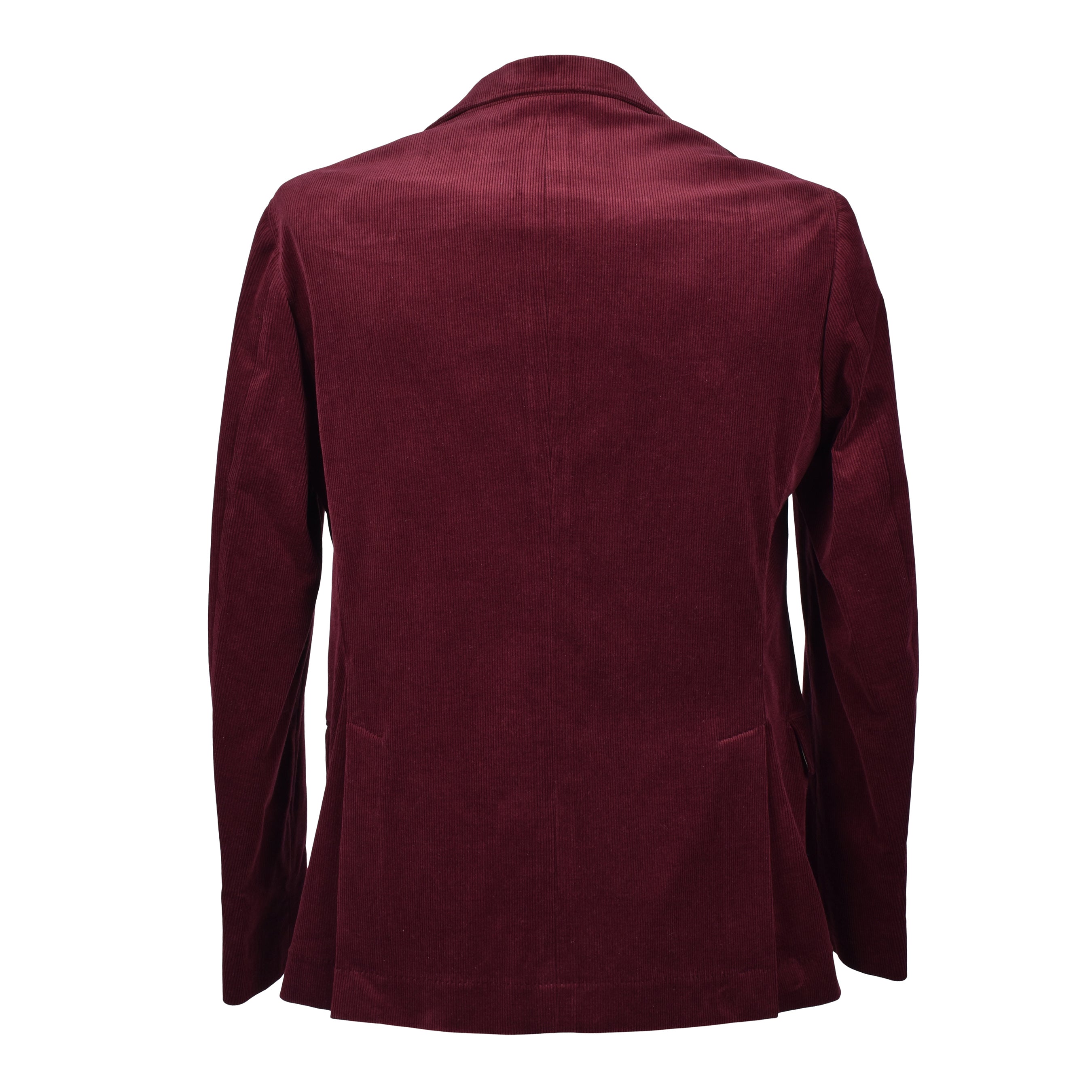BRUNELLO CUCINELLI MEN'S BURGUNDY CASHMERE BLEND CORDUROY BLAZER