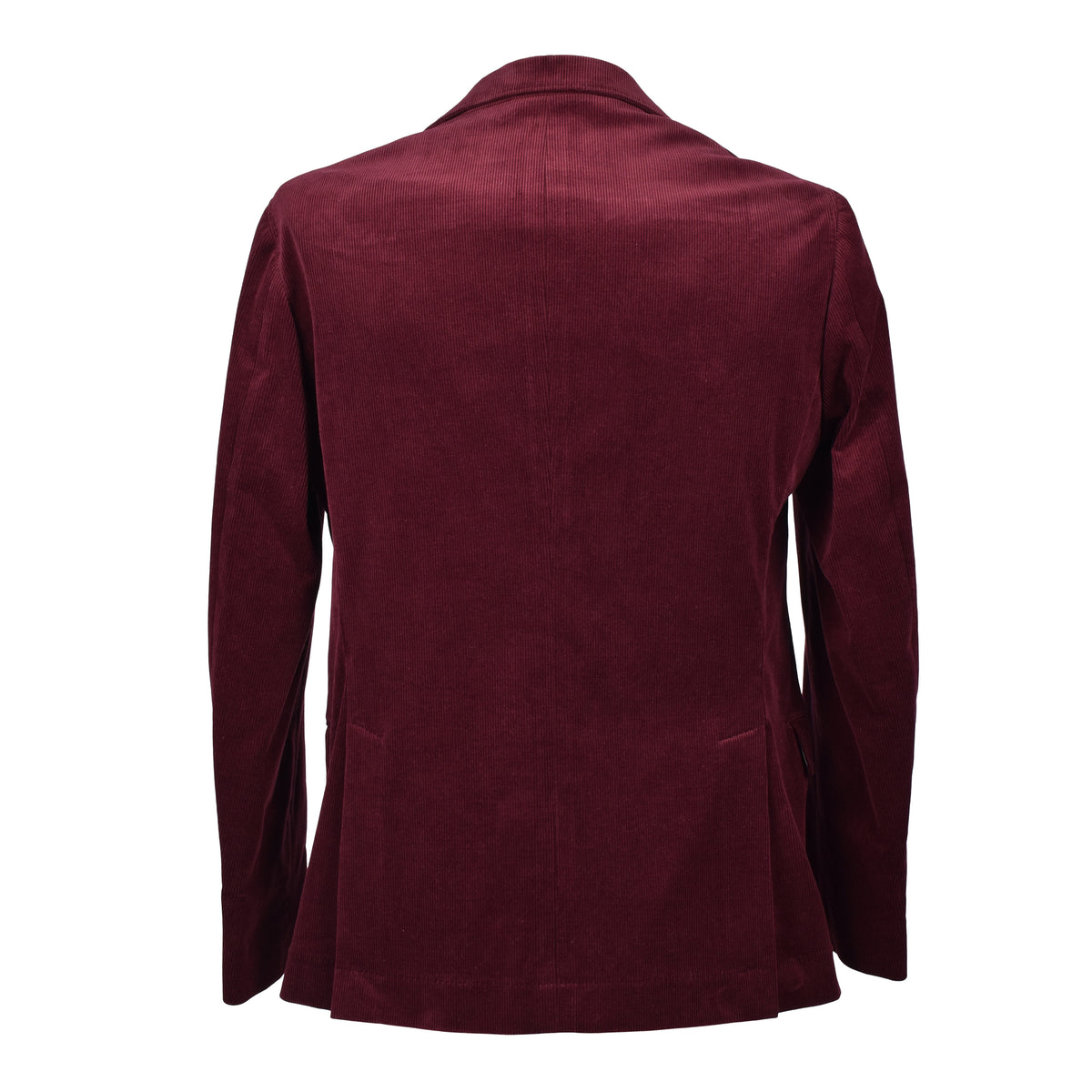 BRUNELLO CUCINELLI MEN'S BURGUNDY WOOL CASHMERE BLAZER