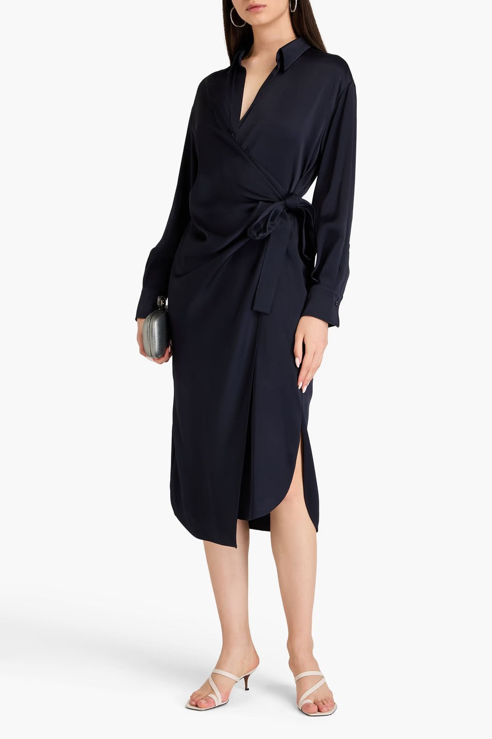 BRUNELLO CUCINELLI WOMEN'S DEEP BLUE WRAP SUIT