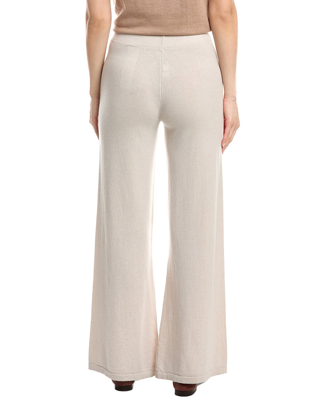 ELEVENTY WOMEN'S SAND KNIT WIDE-LEG TROUSERS