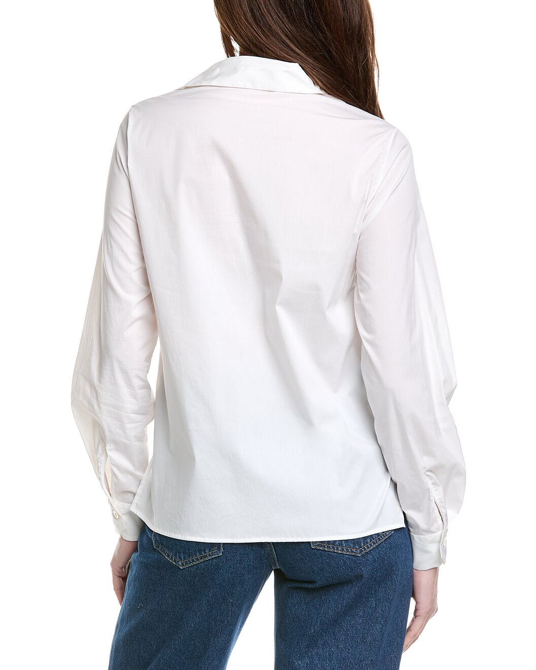 ELEVENTY WOMEN'S WHITE CLASSIC BUTTON-UP SHIRT