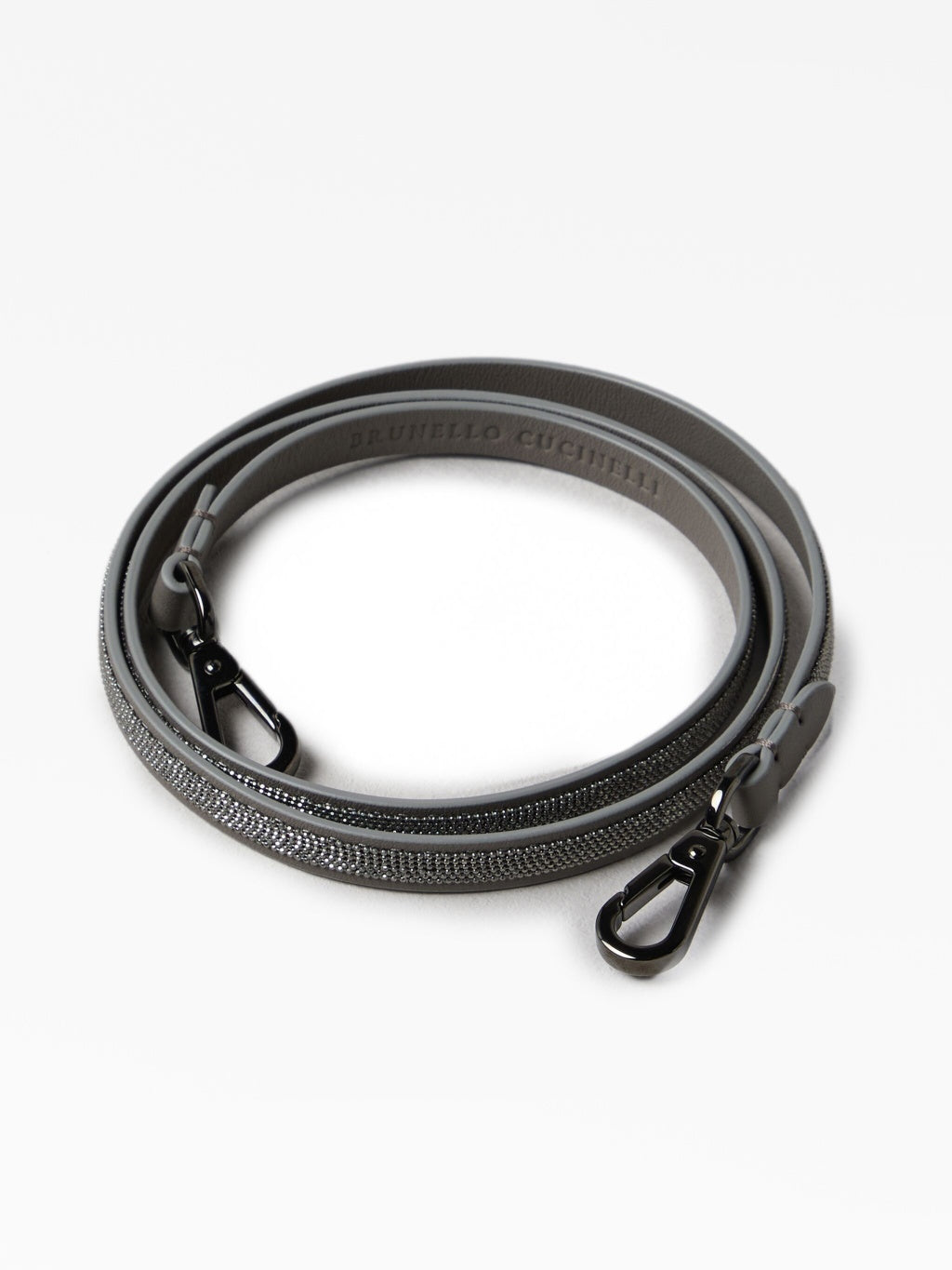 BRUNELLO CUCINELLI WOMEN'S DARK GREY OTTONE STRAP