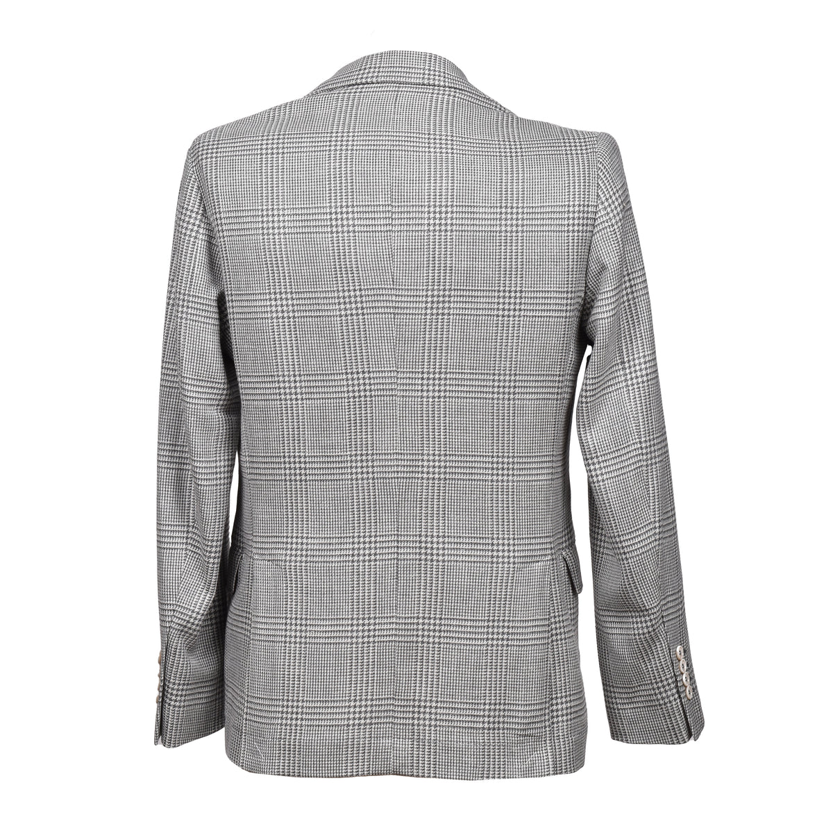 BRUNELLO CUCINELLI MEN'S GREY WOOL BLEND BLAZER