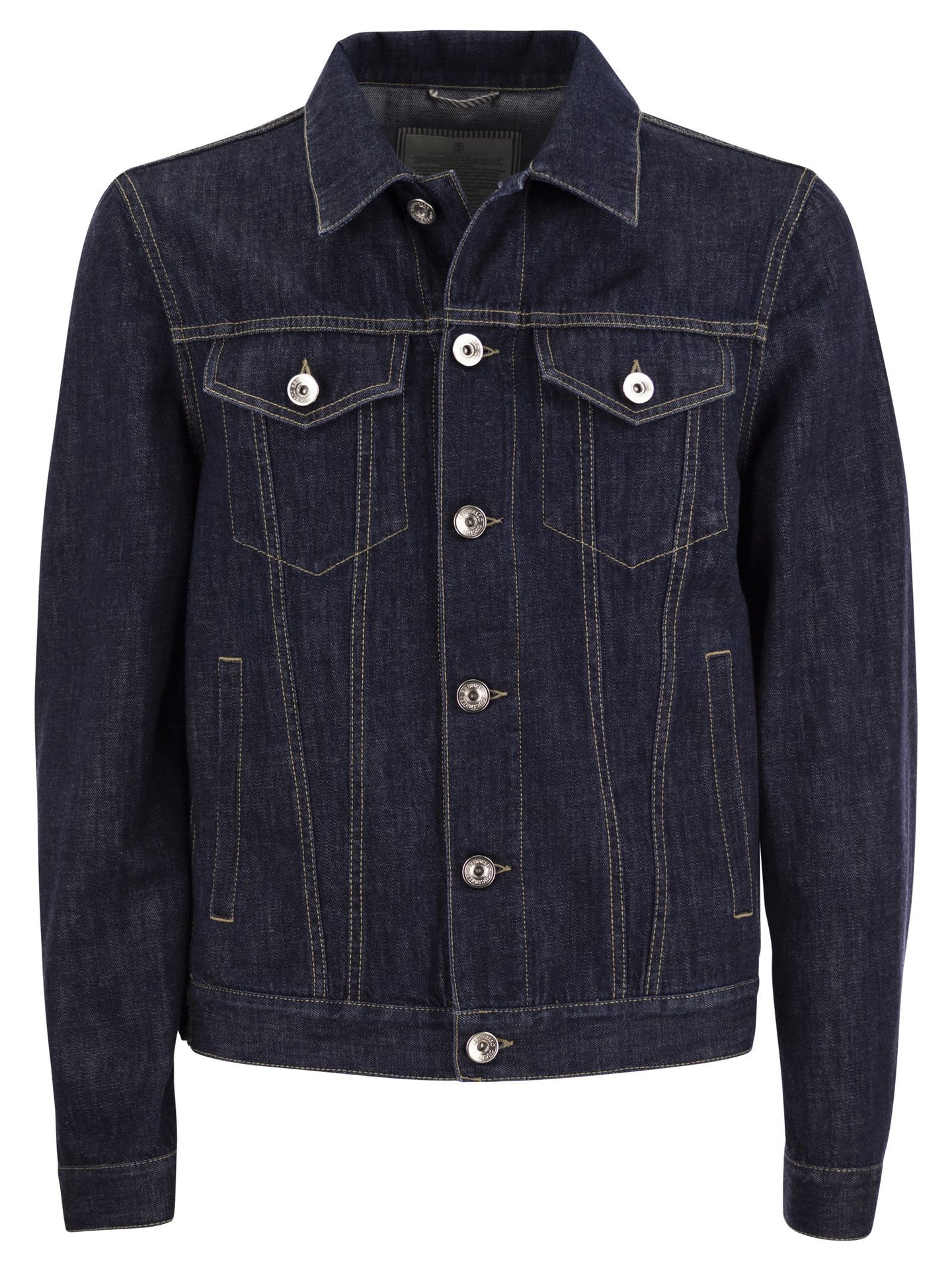 BRUNELLO CUCINELLI MEN'S DARK DENIM TAILORED JACKET