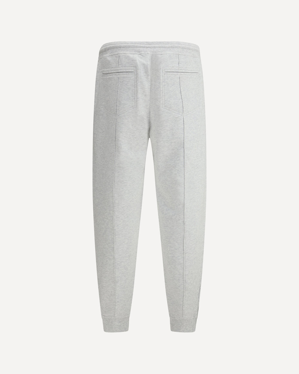 BRUNELLO CUCINELLI MEN'S LIGHT GREY TAPERED TROUSERS