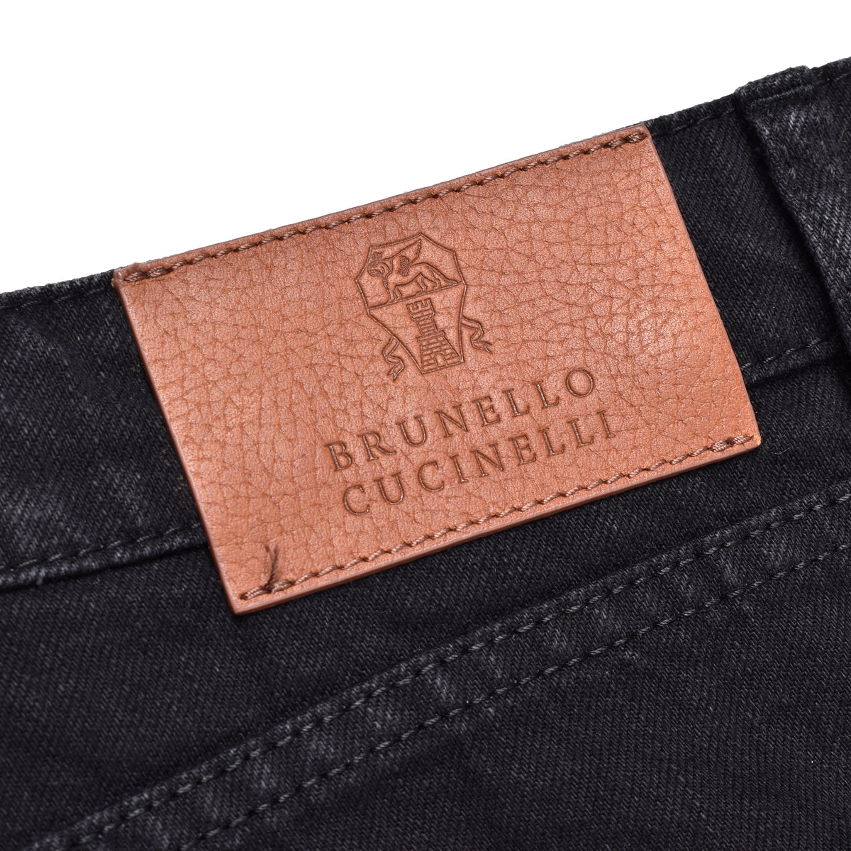BRUNELLO CUCINELLI MEN'S BLACK SLIM FIT TROUSERS
