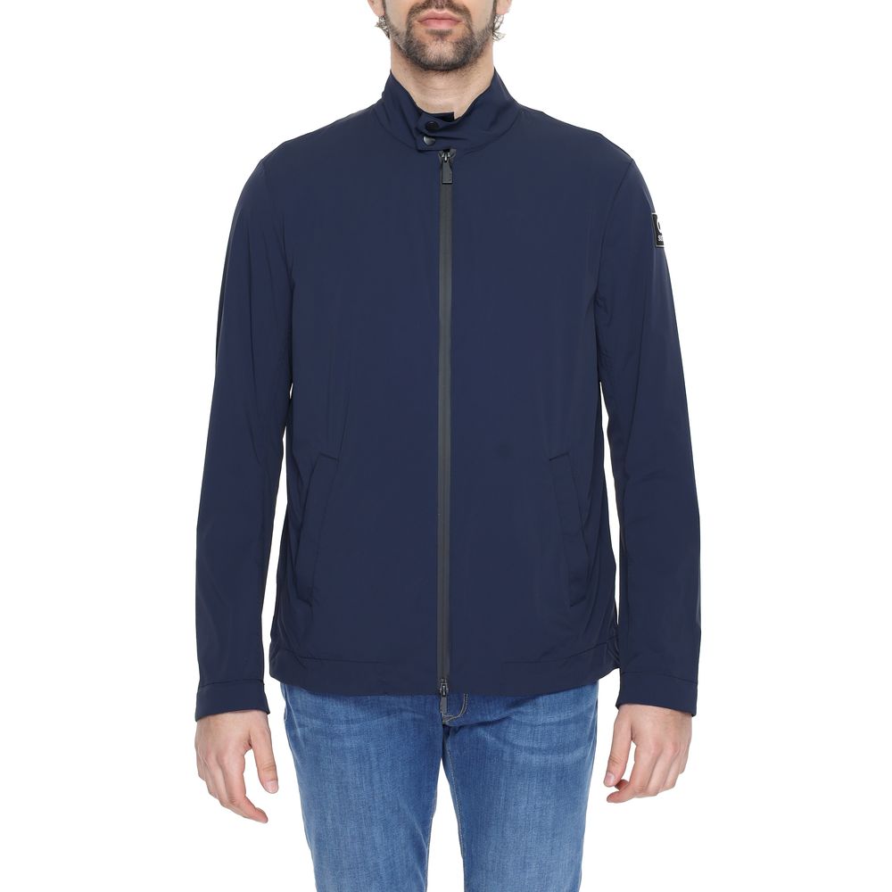 Suns Blue Nylon Full-Length Jacket