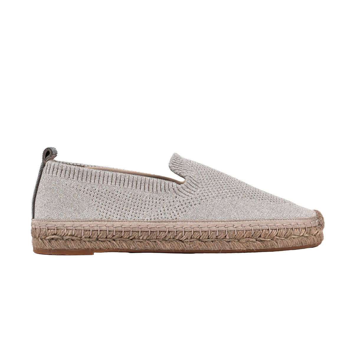 BRUNELLO CUCINELLI WOMEN'S LIGHT BEIGE KNIT ESPADRILLES