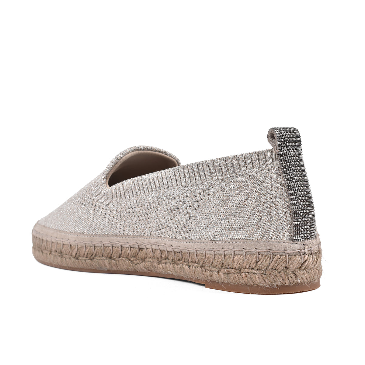 BRUNELLO CUCINELLI WOMEN'S LIGHT BEIGE KNIT ESPADRILLES
