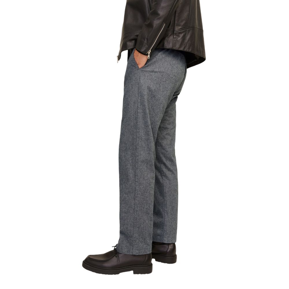 Jack Jones Gray Cotton Casual Pants