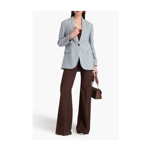 BRUNELLO CUCINELLI WOMEN'S LIGHT BLUE RELAXED BLAZER