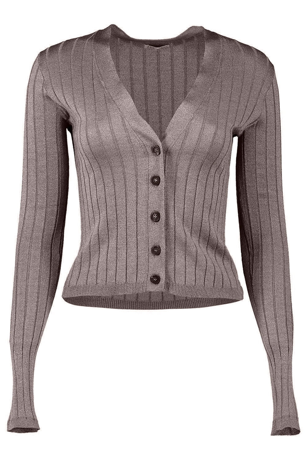 BRUNELLO CUCINELLI WOMEN'S TAUPE SILK BLEND SWEATER