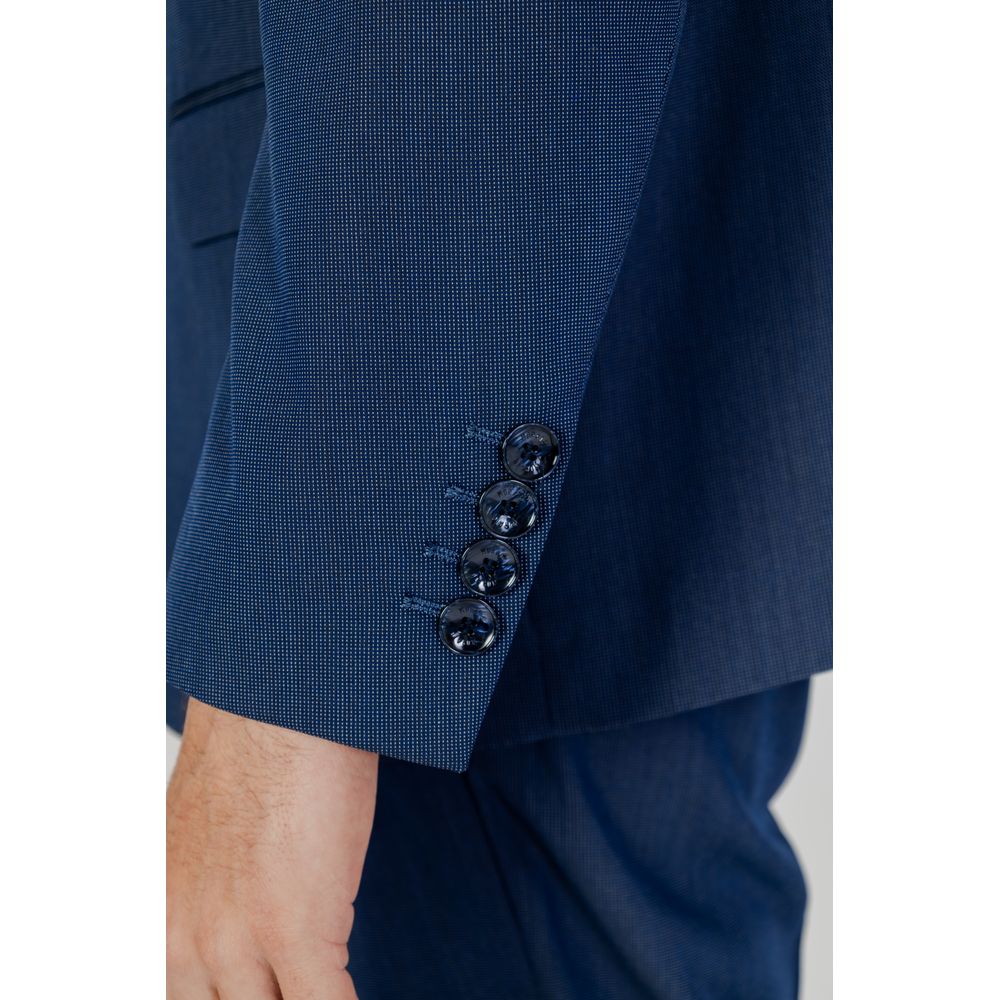 Antony Morato Blue Polyester Blazer