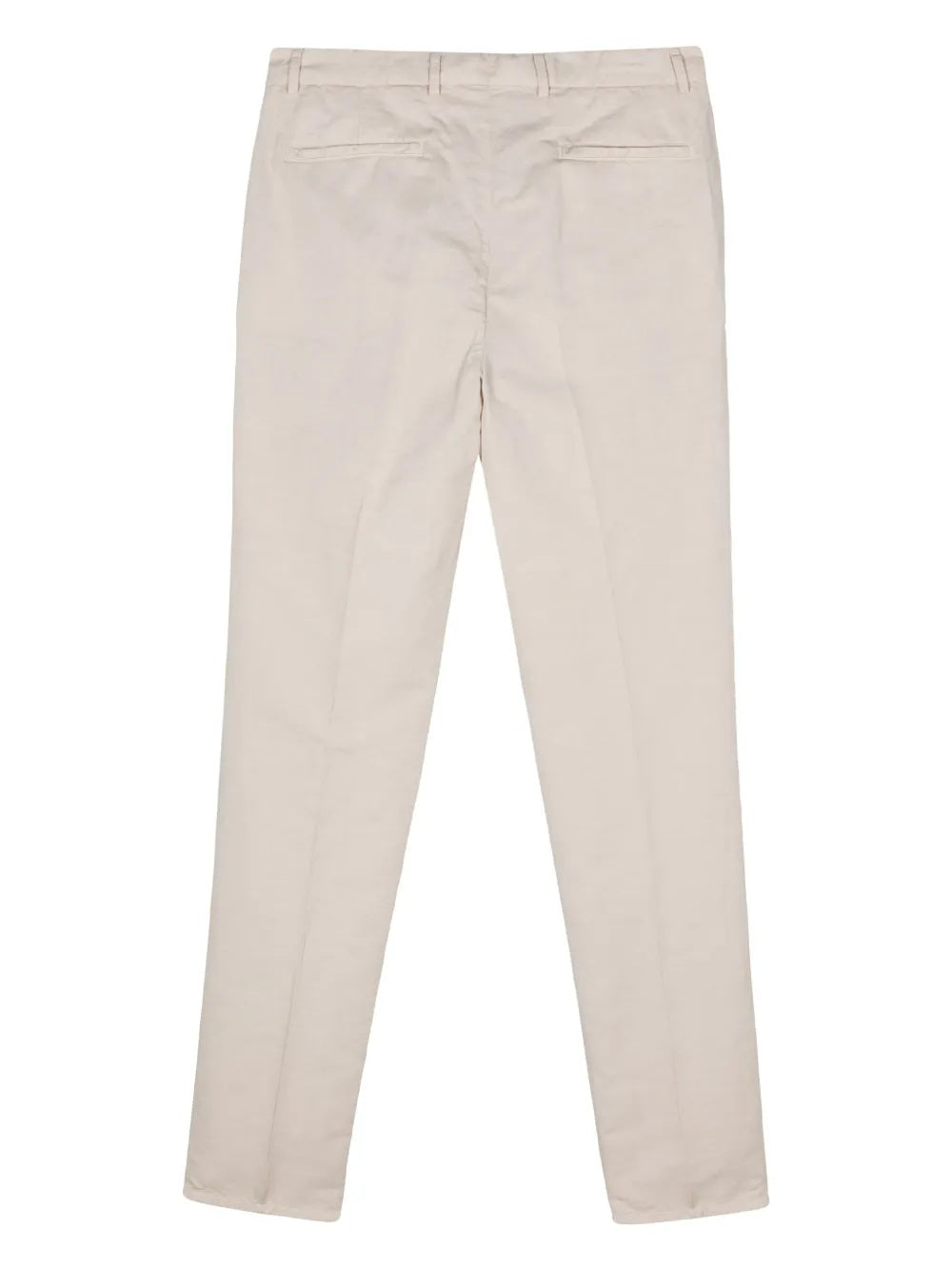 BRUNELLO CUCINELLI MEN'S BEIGE LINEN BLEND TROUSERS