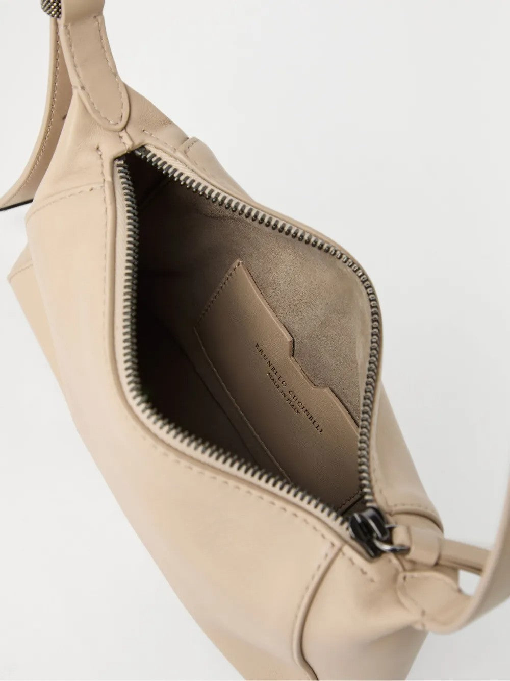 BRUNELLO CUCINELLI WOMEN'S SABBIA LEATHER SHOULDER BAG