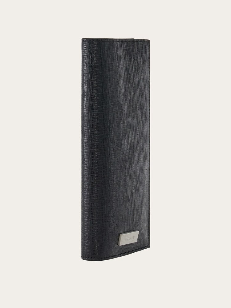 FERRAGAMO MEN'S BLACK CALF LEATHER WALLET