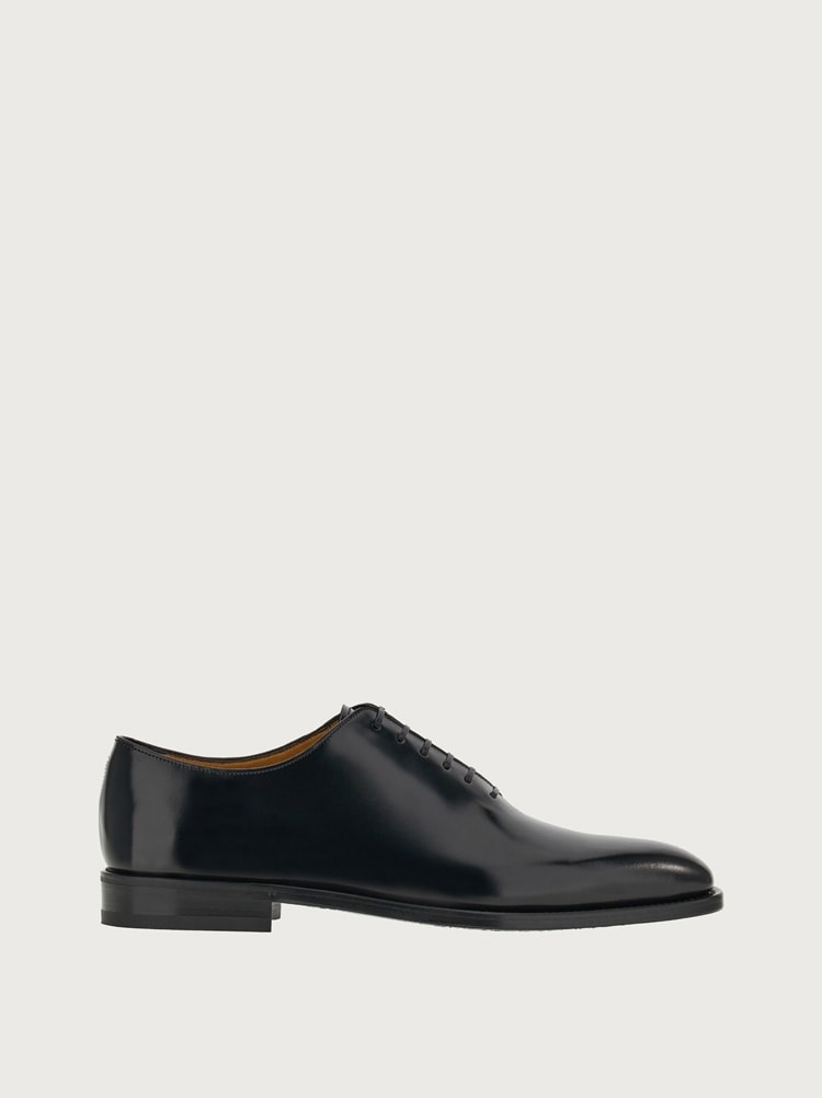 FERRAGAMO MEN'S BLACK CALF LEATHER SHOES