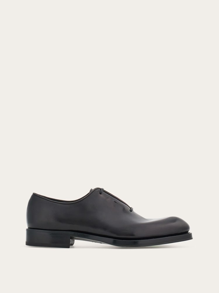 FERRAGAMO MEN'S BLACK CALF LEATHER SHOES