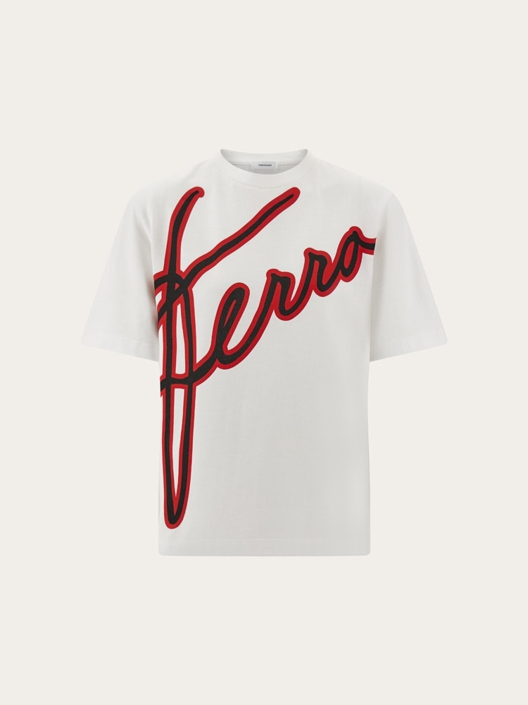 FERRAGAMO WOMEN'S WHITE COTTON OVERSIZED SWEATER