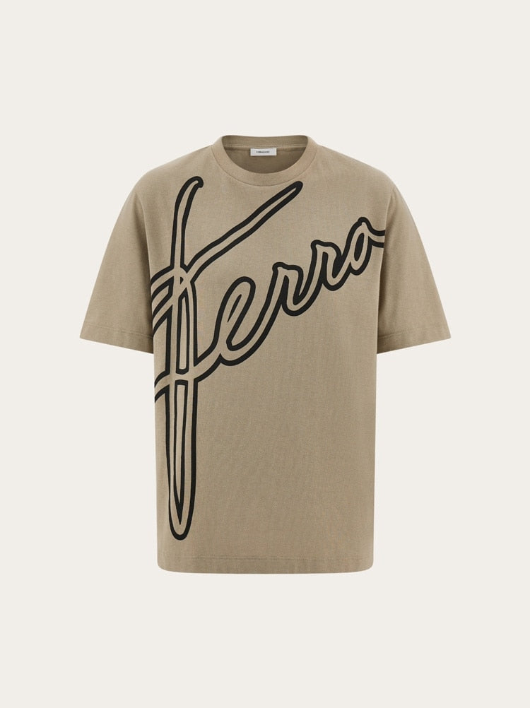 FERRAGAMO WOMEN'S BEIGE COTTON OVERSIZED SWEATER