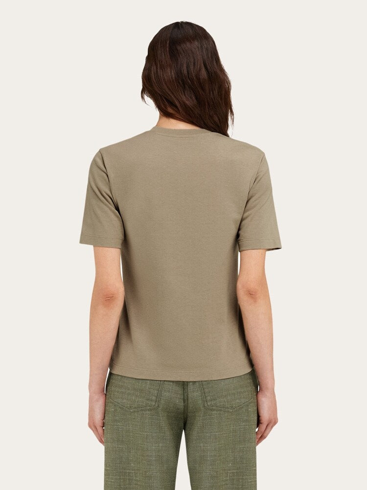 FERRAGAMO WOMEN'S BEIGE COTTON OVERSIZED SWEATER