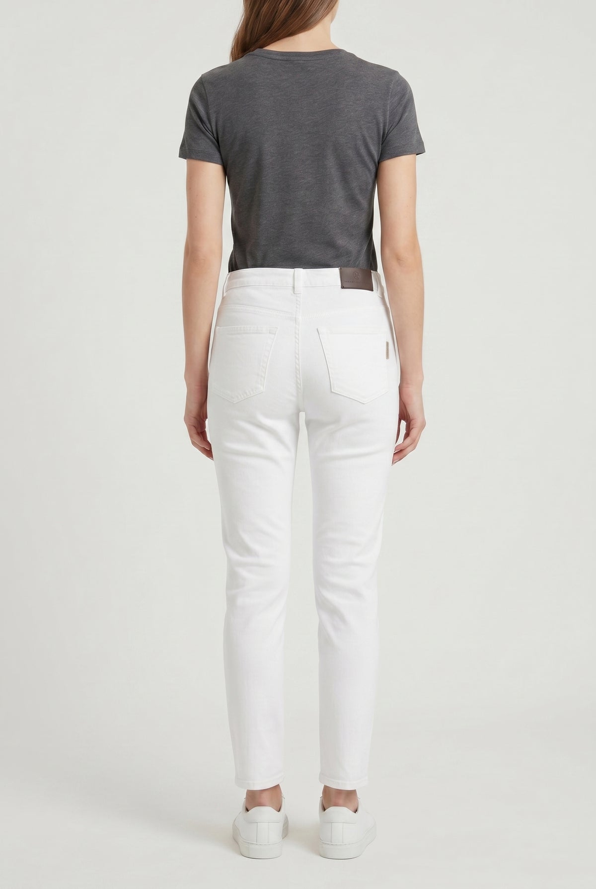 BRUNELLO CUCINELLI WOMEN'S WHITE STRAIGHT LEG TROUSERS