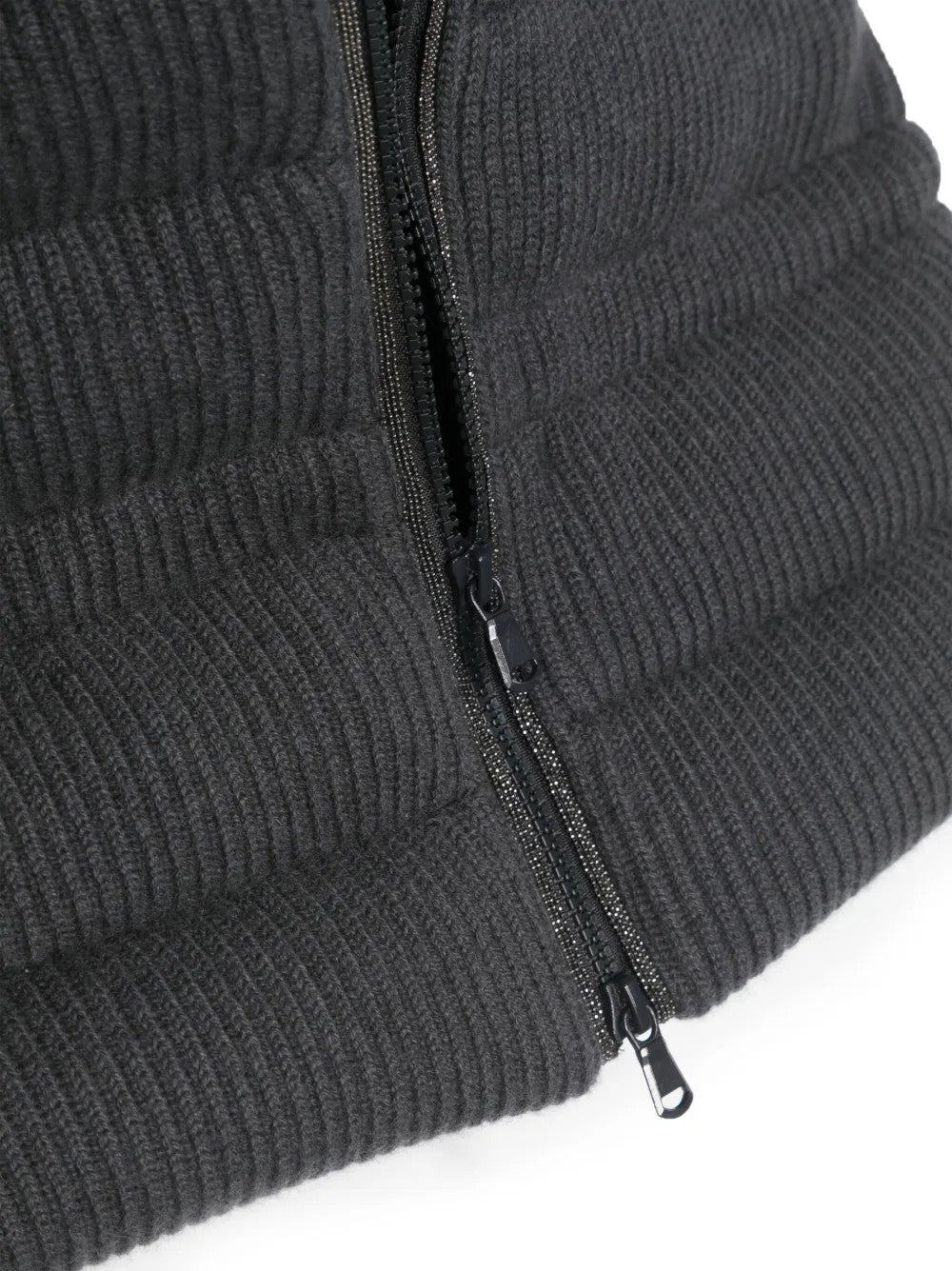 BRUNELLO CUCINELLI WOMEN'S DARK GREY WOOL SCARF