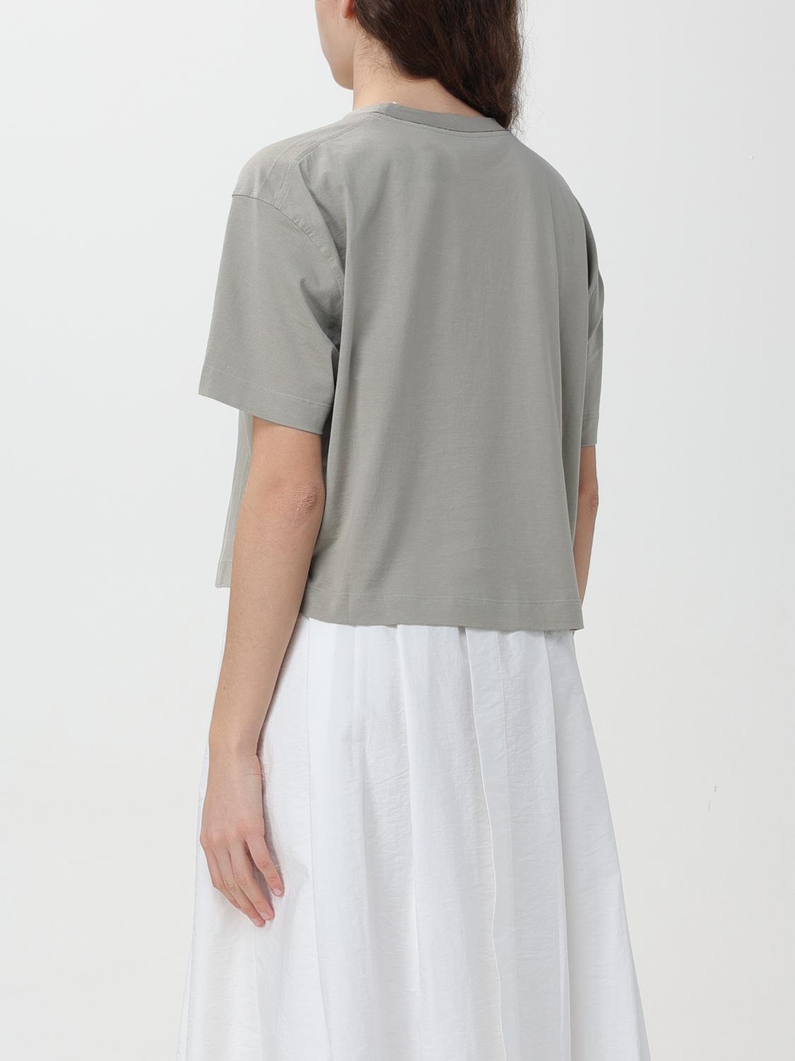 BRUNELLO CUCINELLI WOMEN'S LIGHT GREY BOXY SHIRT