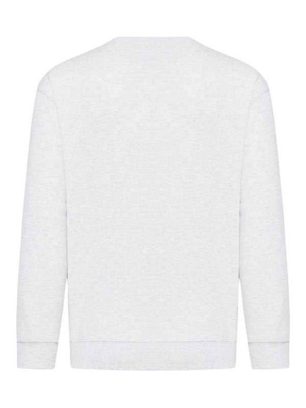 BRUNELLO CUCINELLI MEN'S LIGHT GREY COTTON SWEATSHIRT
