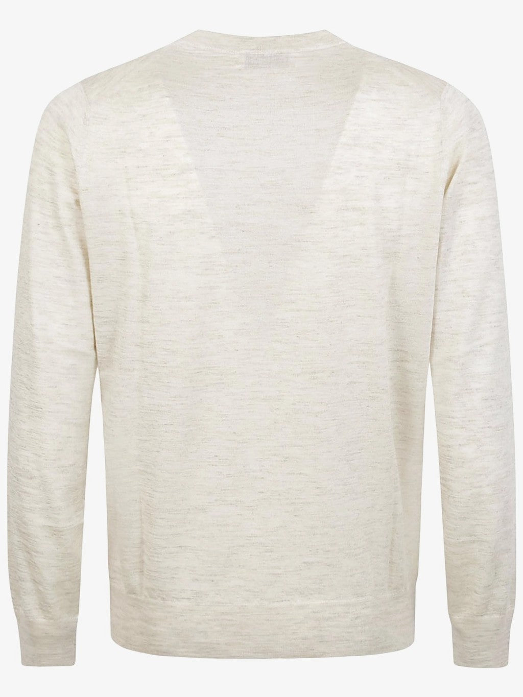 BRUNELLO CUCINELLI MEN'S LIGHT BEIGE SILK LINEN SWEATER