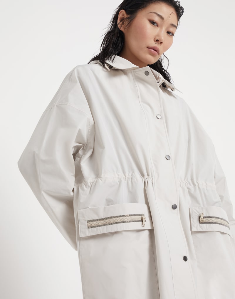 BRUNELLO CUCINELLI WOMEN'S OFF WHITE RELAXED JACKET