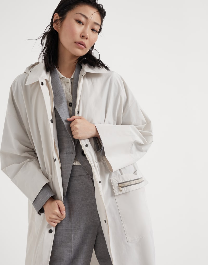 BRUNELLO CUCINELLI WOMEN'S OFF WHITE RELAXED JACKET