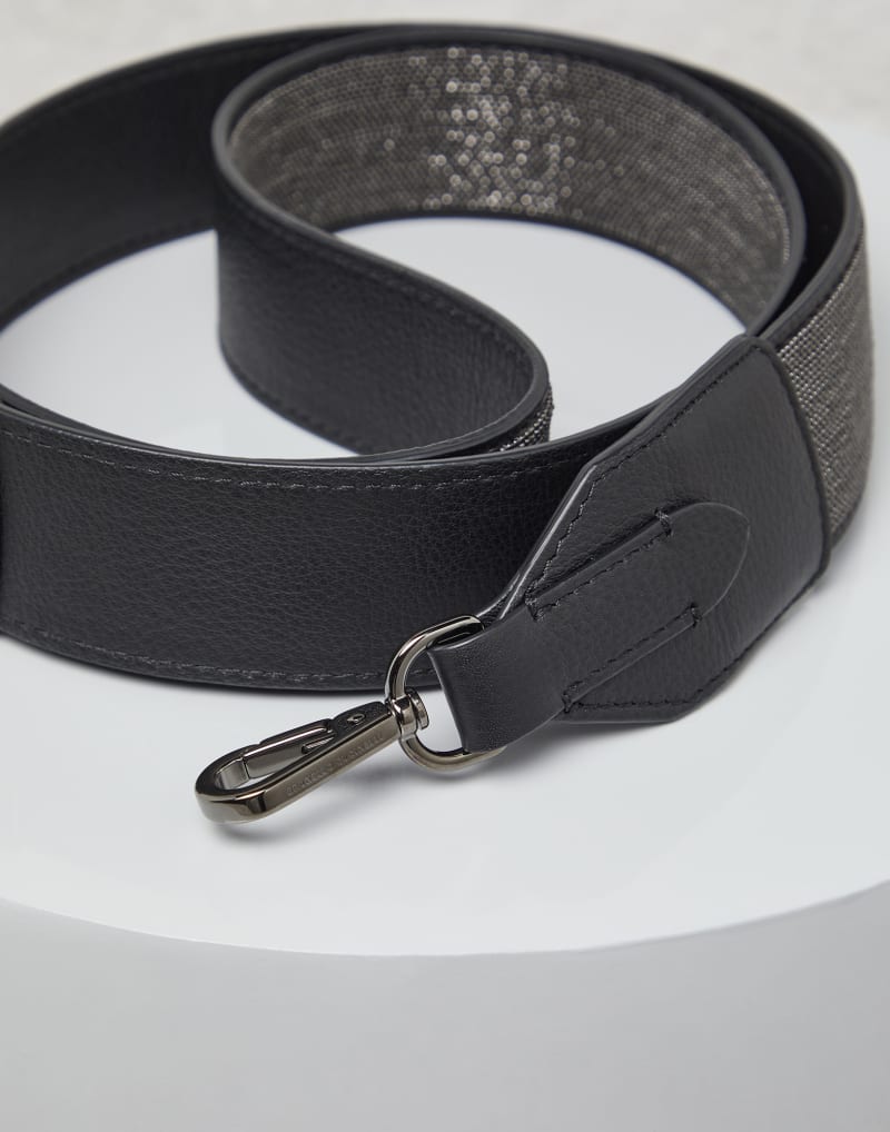 BRUNELLO CUCINELLI WOMEN'S BLACK LEATHER STRAP ACCESSORY