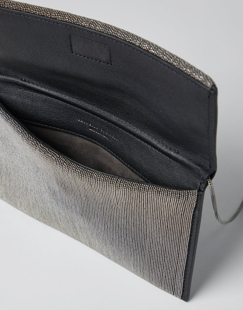 BRUNELLO CUCINELLI WOMEN'S RUTHENIUM OTTONE ECO FINISH SHOULDER BAG