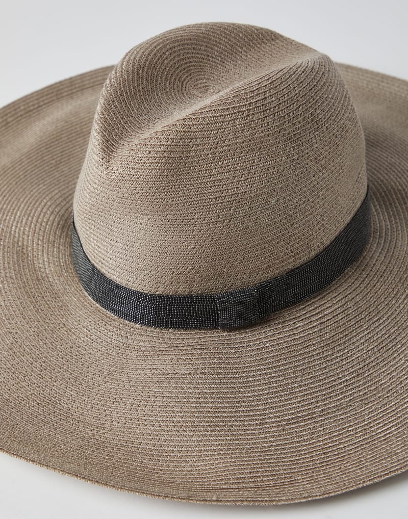 BRUNELLO CUCINELLI WOMEN'S DESERT WIDE BRIM STRAW HAT