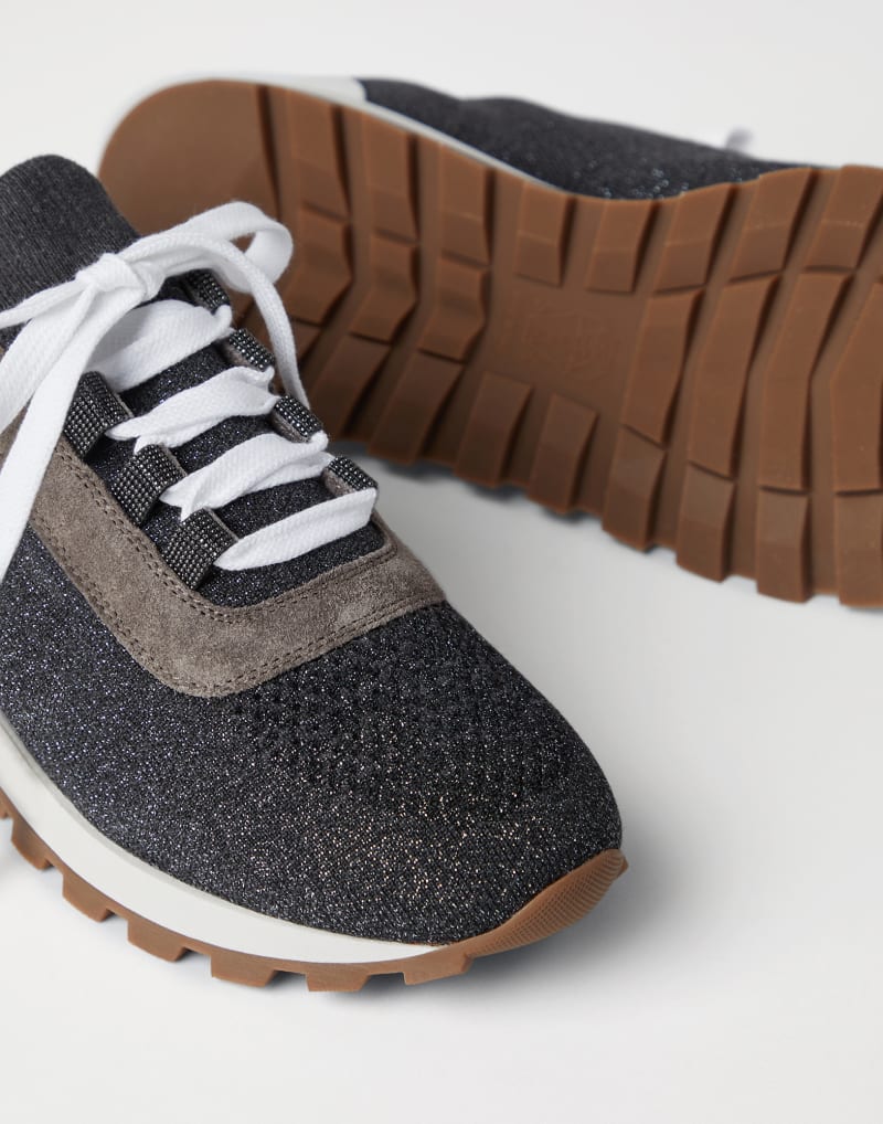 BRUNELLO CUCINELLI WOMEN'S VOLCANO LACE UP LEATHER SNEAKERS