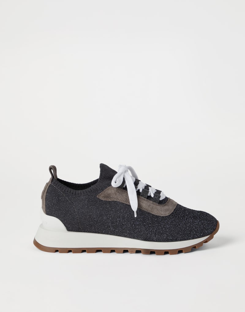 BRUNELLO CUCINELLI WOMEN'S VOLCANO LACE UP LEATHER SNEAKERS