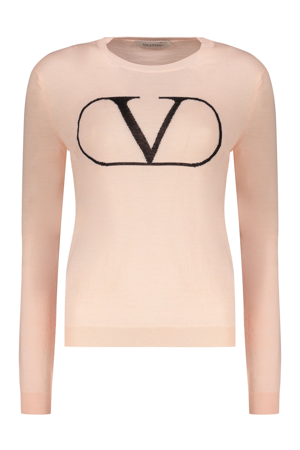 VALENTINO WOMEN'S LIGHT PINK WOOL SWEATER