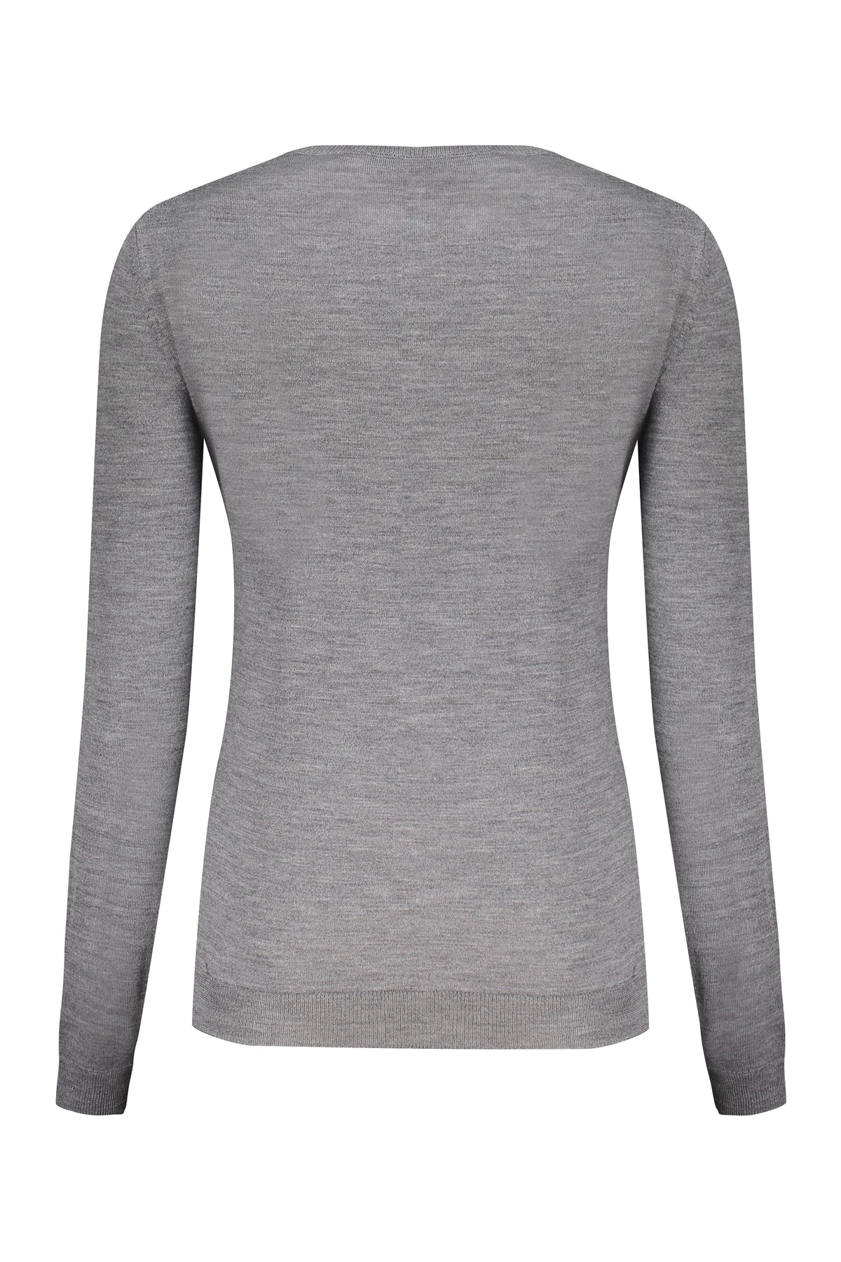 VALENTINO WOMEN'S GREY WOOL LOGO SWEATER