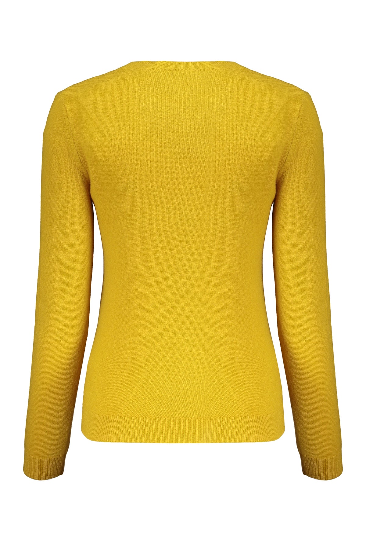VALENTINO WOMEN'S MUSTARD WOOL CREWNECK SWEATER
