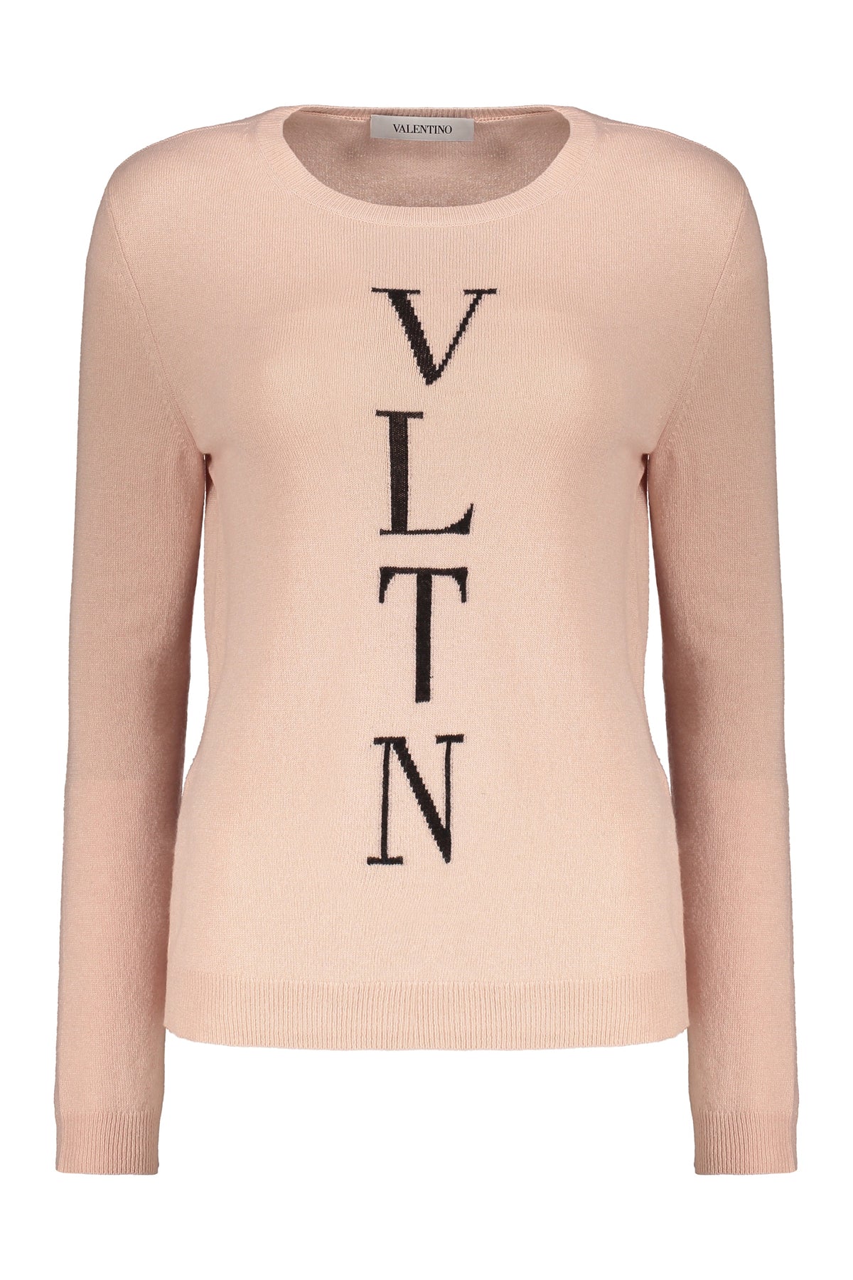 VALENTINO WOMEN'S ROSE WOOL BLEND SWEATER