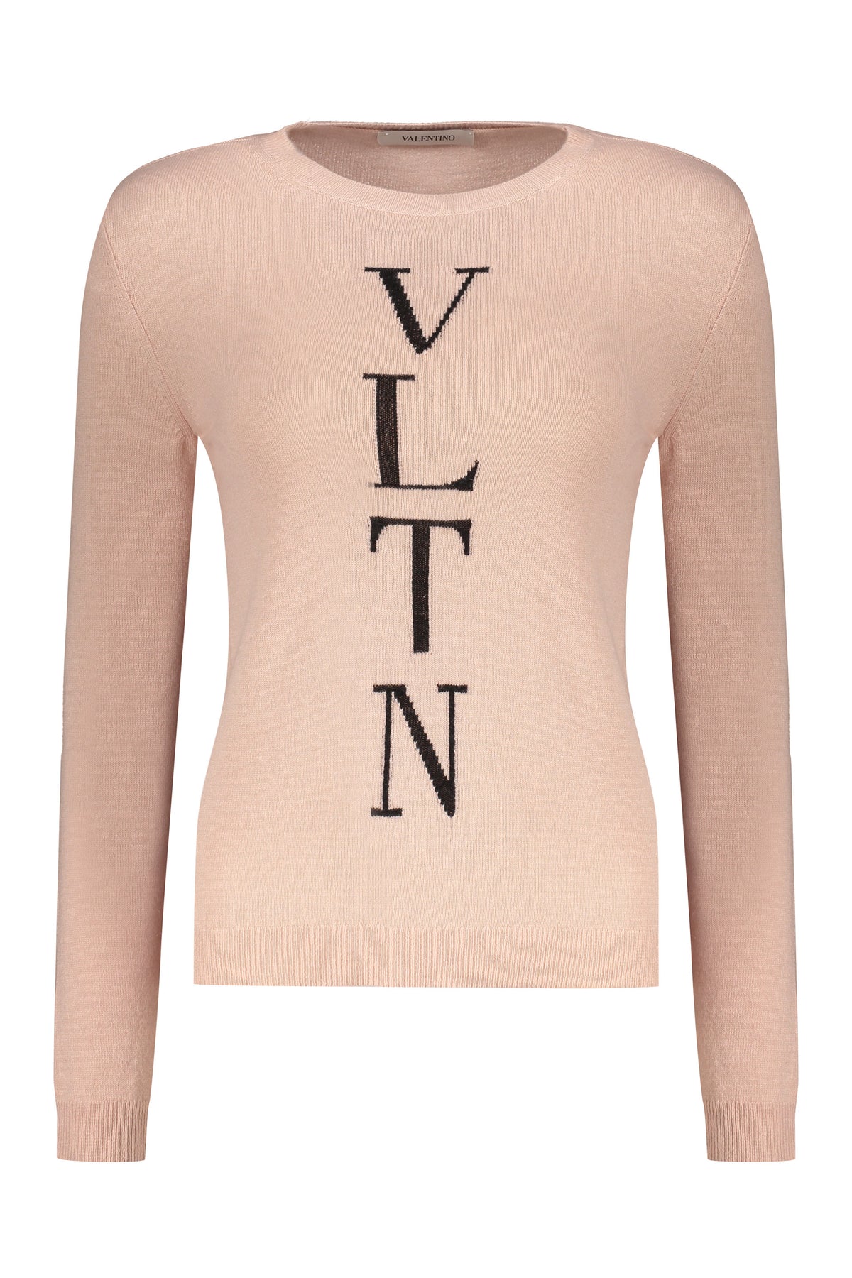VALENTINO WOMEN'S ROSE WOOL KNIT SWEATER
